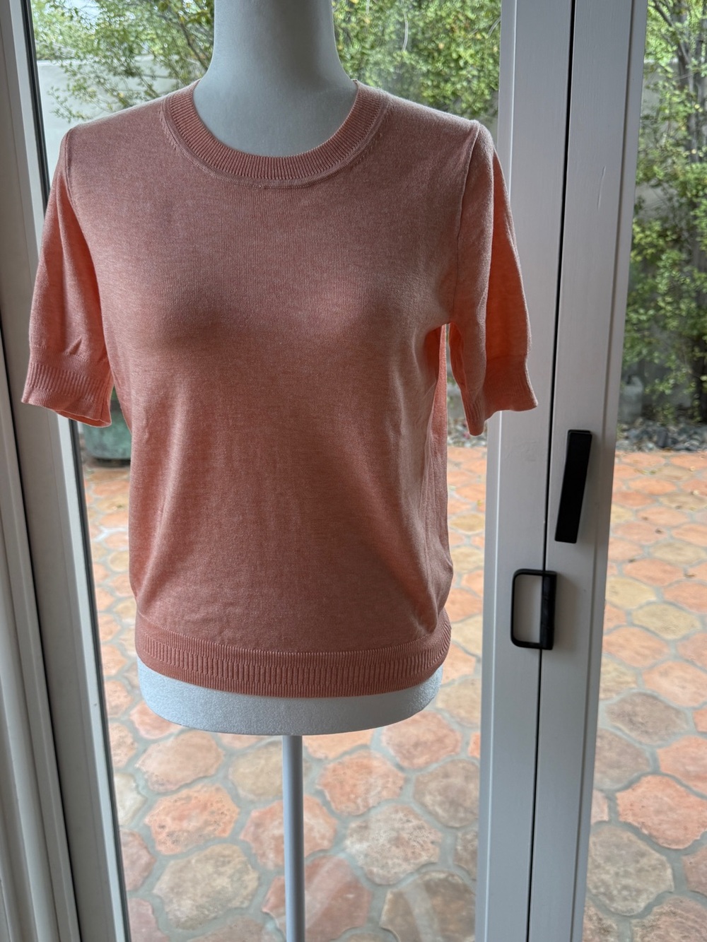 J. Crew Peach Short-Sleeve Knit Tee